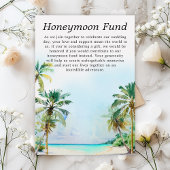 熱帯ビーチ結婚式ハネムーン基金 エンクロージャーカード