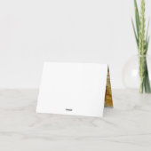 熱帯ビーチ結婚式ヒトデ サンキューカード (裏面)