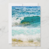 熱帯ビーチ結婚式ブライダルシャワー (裏面)