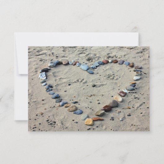 熱帯ビーチ結婚式招待状 招待状 (正面)