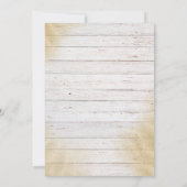 熱帯ビーチ結婚式招待状 – 日付を保存 セーブザデート (裏面)