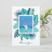 熱帯ビーチ結婚式新着写真 サンキューカード (スタンド正面)