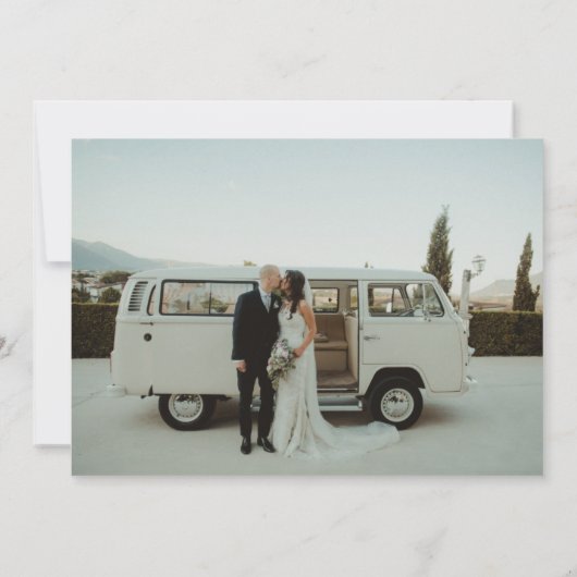 熱帯ビーチ結婚式発表 案内状 (裏面)