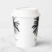 熱帯ビーチ結婚式紙コーヒーカップ 紙コップ (左)