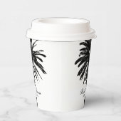 熱帯ビーチ結婚式紙コーヒーカップ 紙コップ (右)