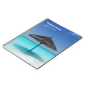 熱帯ビーチ結婚式計画の茅葺傘 ノートブック (左側)