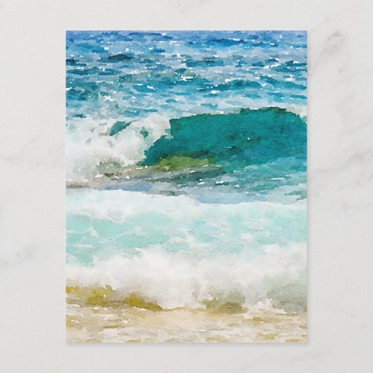 熱帯ビーチ結婚式詳細 エンクロージャーカード (裏面)