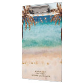 熱帯ビーチ結婚式調整官 クリップボード (左)