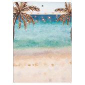 熱帯ビーチ結婚式調整官 クリップボード (裏面)