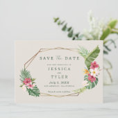 熱帯ビーチ結婚式 セーブザデート (スタンド正面)