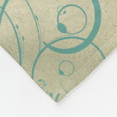 熱帯ビーチ結婚式 フリースブランケット (角)