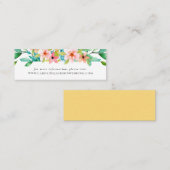 熱帯ビーチ結婚式Webサイトカード スキニー名刺 (正面/裏面)