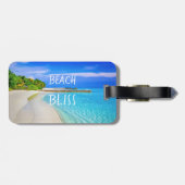 熱帯ビーチ至福 ラゲッジタグ (裏面横)
