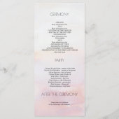 熱帯ビーチ花結婚式 プログラム (裏面)