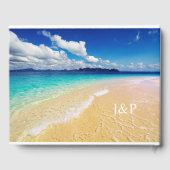 熱帯ビーチ行先結婚式 ゲストブック (裏面)