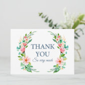 熱帯ビーチ行先結婚式 サンキューカード (スタンド正面)