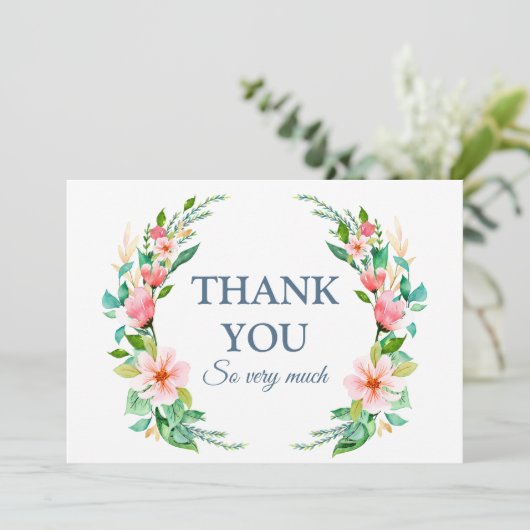 熱帯ビーチ行先結婚式 サンキューカード (スタンド正面)