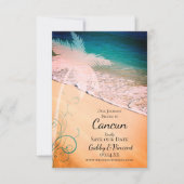 熱帯ビーチ行先結婚式 セーブザデート (正面)