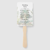 熱帯ビーチ行先結婚式 ハンドファン (裏面)