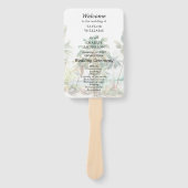 熱帯ビーチ行先結婚式 ハンドファン (正面)