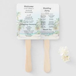 熱帯ビーチ行先結婚式 ハンドファン