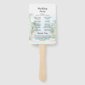 熱帯ビーチ行先結婚式 ハンドファン (裏面)