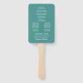 熱帯ビーチ行先結婚式 ハンドファン (裏面)