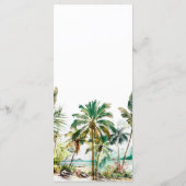 熱帯ビーチ行先結婚式 メニュー (裏面)