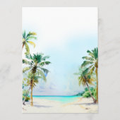 熱帯ビーチ行先結婚式 メニュー (裏面)