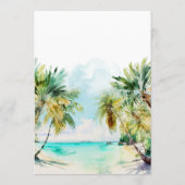 熱帯ビーチ行先結婚式 メニュー (裏面)