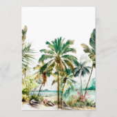 熱帯ビーチ行先結婚式 メニュー (裏面)