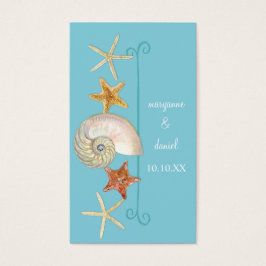 熱帯ビーチ貝殻星魚ナウチラス夏