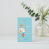 熱帯ビーチ貝殻星魚ナウチラス夏 プレイスカード (スタンド正面)