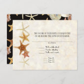 熱帯ビーチ貝殻星魚ナウチラス夏 出欠カード (正面/裏面)