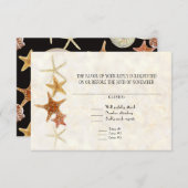 熱帯ビーチ貝殻星魚ナウチラス夏 出欠カード (正面/裏面)