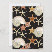 熱帯ビーチ貝殻星魚ナウチラス夏 招待状 (裏面)