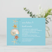 熱帯ビーチ貝殻星魚ナウチラス夏 招待状 (スタンド正面)