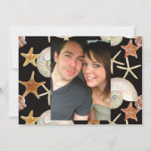 熱帯ビーチ貝殻星魚ナウチラス夏 招待状 (裏面)