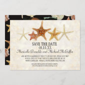 熱帯ビーチ貝殻星魚ナウチラス夏 招待状 (正面/裏面)