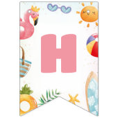 熱帯ビーチ1日パーティー バンティングフラッグ (第2の旗)