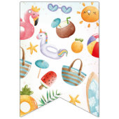 熱帯ビーチ1日パーティー バンティングフラッグ (第1の旗)