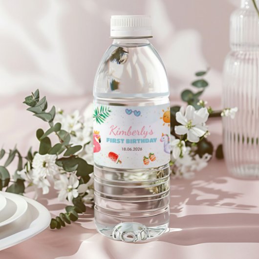 熱帯ビーチ1日パーティー ペットボトルラベル