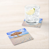 熱帯ビーチ |アルバサンディビーチ スクエアペーパーコースター (インサイチュ)