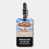 熱帯ビーチ |アルバサンディビーチ ラゲッジタグ (正面縦)