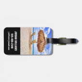 熱帯ビーチ |アルバサンディビーチ ラゲッジタグ (裏面横)