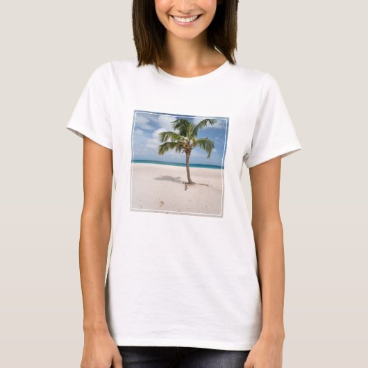 熱帯ビーチ |アルバ，イーグルビーチ Tシャツ (正面)