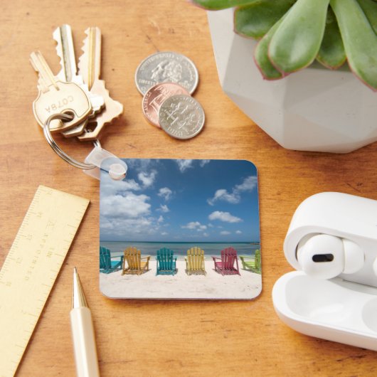 熱帯ビーチ |アルバ，パームビーチ キーホルダー (デスク)