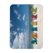 熱帯ビーチ |アルバ,パームビーチ マグネット (縦)