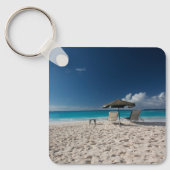 熱帯ビーチ |アンギラ，サンディビーチ キーホルダー (正面)