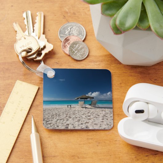 熱帯ビーチ |アンギラ，サンディビーチ キーホルダー (デスク)